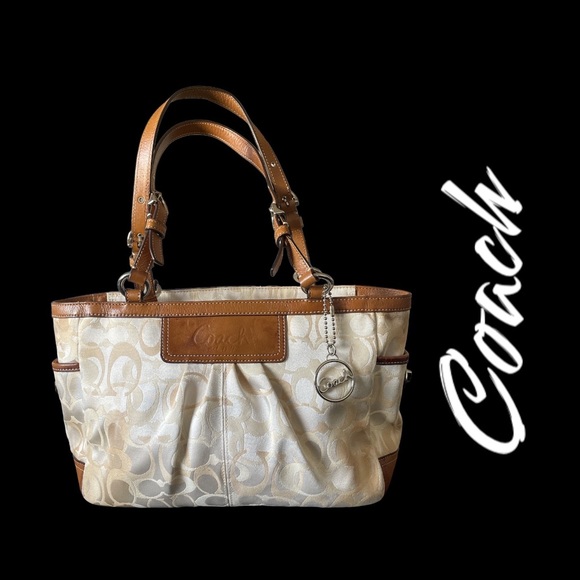 Coach Handbags - Coach Bag East West Optic Art Pleated Bag F13762